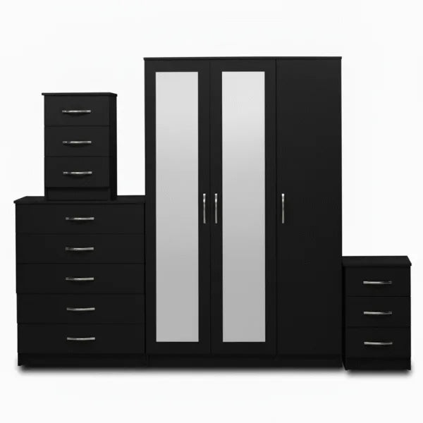 2-FULL MIRROR 3 DOOR WARDROBE (Assembled)