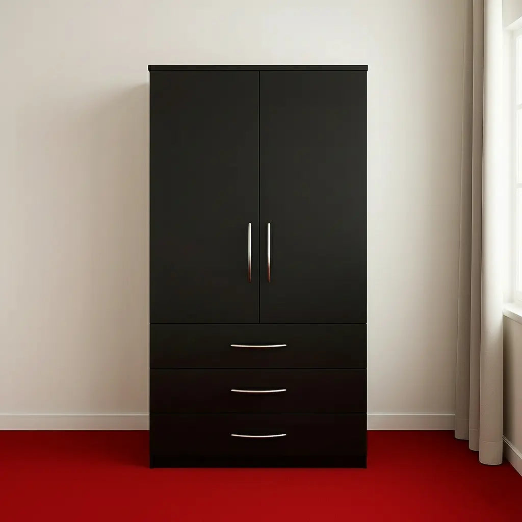 2 Door Wardrobe with 3 Drawer